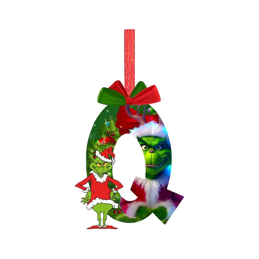 2D Christmas Decoration Pendant Christmas Tree Tag Theme Party Crafts Ornament