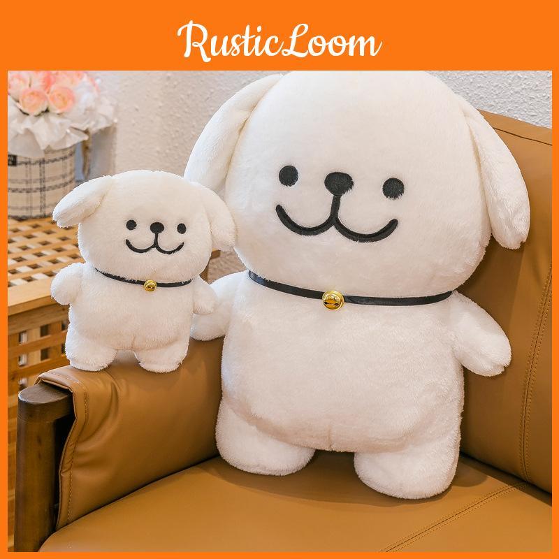 Plush Toy Maltese Cute Dog Stuffed Animals Doll Bedroom Decoration Kids Gift