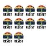 Portland Frog Protester Sticker Set Waterproof Vinyl Bumper Stickers Portland Rage Resistance Humor Frogs