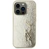 Etui do iPhone 15 Pro Max Karl Lagerfeld Wrinkled Metal Signature Złote
