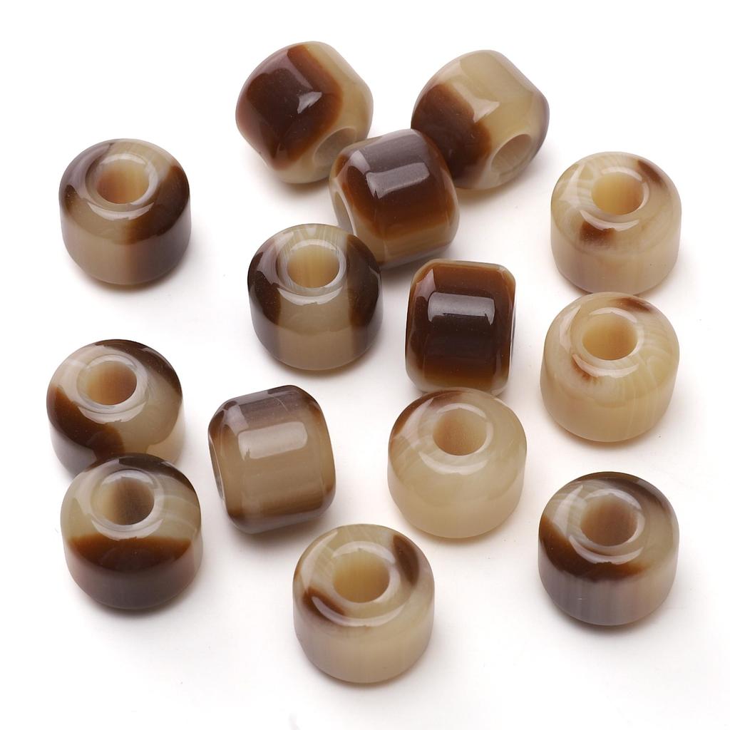 5Pcs Resin Macroporous Beads For DIY Necklace Bracelet Earring Jewelry Craft Making Accessories