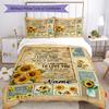 Love Daughter Customize Your Name Bedding Set Breathable Duvet Cover With Pillowcases Decorative Bed Linen For Bedroom Home Decoration Birthday Gift