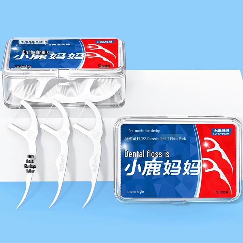 FAWNMUM Ultra-fine Round Thread Dental Floss Picks