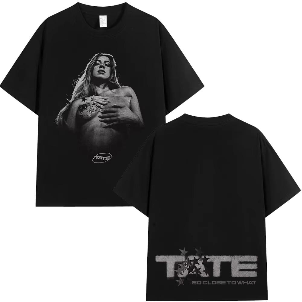 חולצת Tate McRae Miss Possessive Tour 2025, חולצת גרפיקה בסגנון Y2K, יוניסקס S-3XL