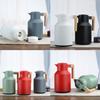 Caraffa termica per caffè da 1 litro Caraffa termica a doppia parete Thermos con bollitore per acqua con manico in legno