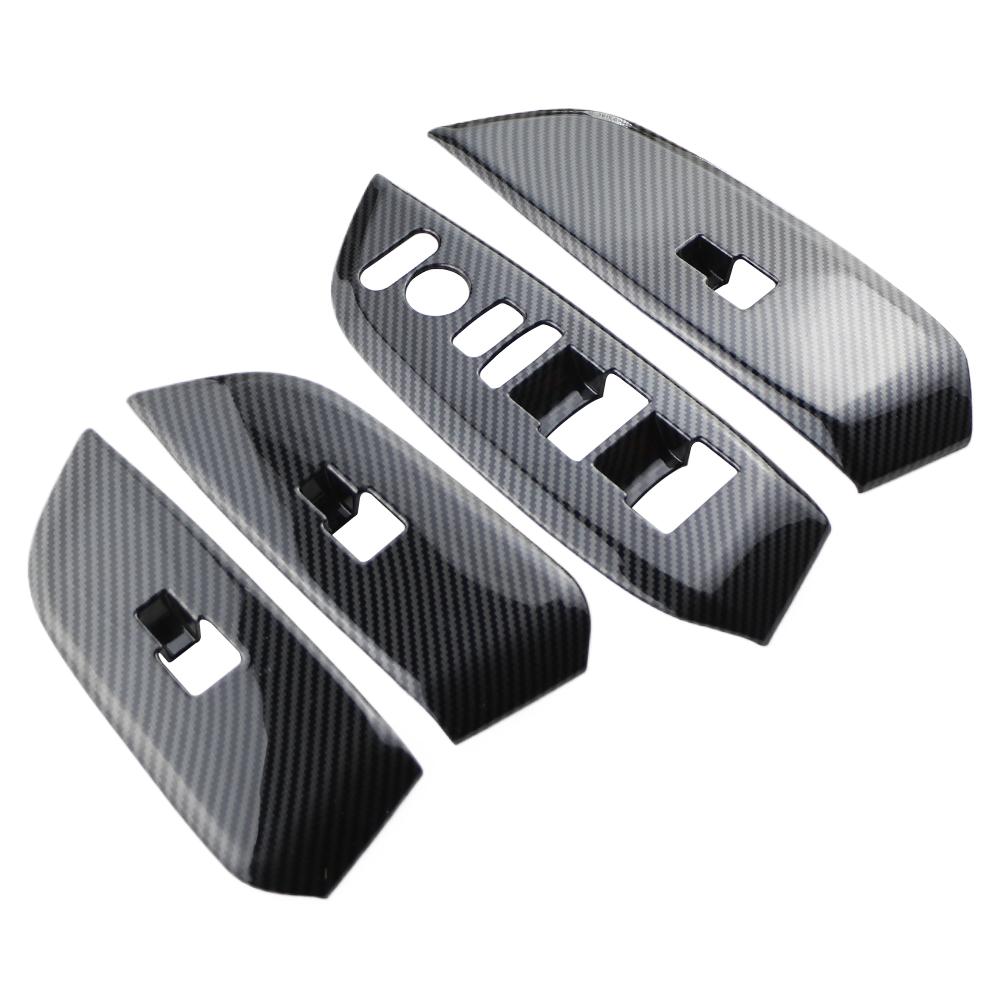 

For Honda City Hatchback 2020- 2025 2025 RHD Door Window Lift Switch Panel Cover 4Pcs Decoration Sticker Trim Car Accessories