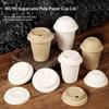 Couvercle de café écologique 80 mm 90 mm Pulpe de canne à sucre Papier Universel 50 pièces Jetable pour à emporter Bureaux Fêtes