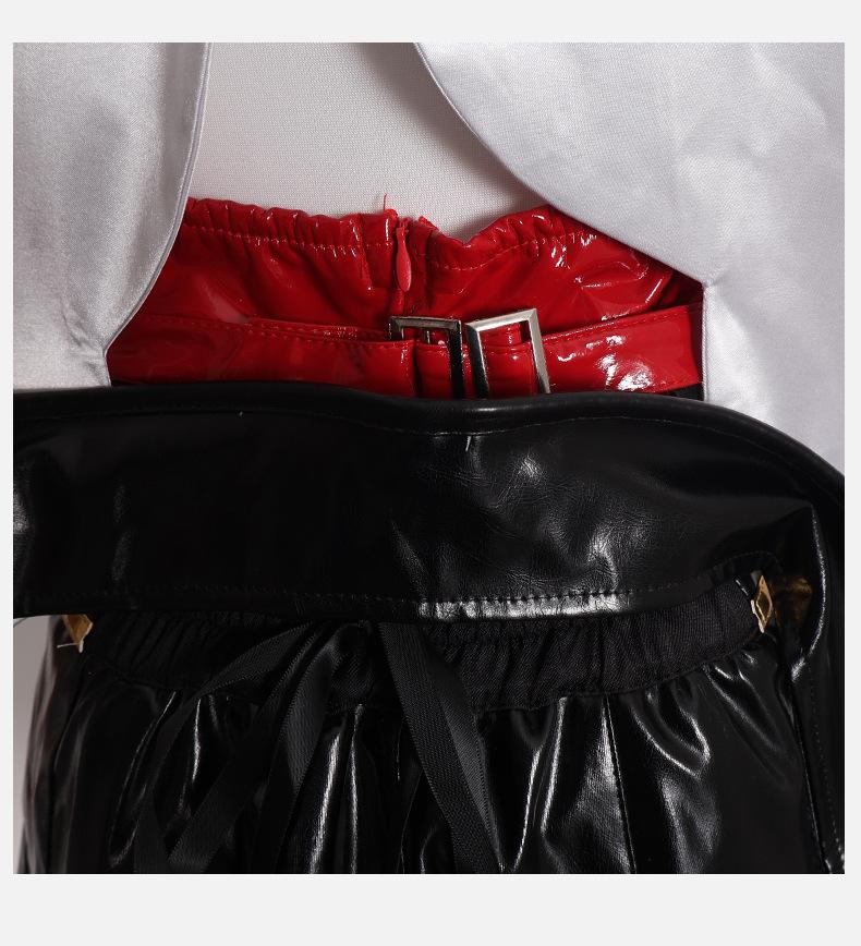 Anime Rain Magical Girl Game Needy Girl Overdose Cosplay Costume Black Red Lolita Sexy Dress Jirai Kei Girl Halloween Carnival