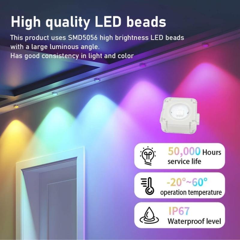 200/300ft Permanent Outdoor LED Eaves Light Smart RGB String Lights Waterproof Lighting for House DIY Scene Holiday Decoration
