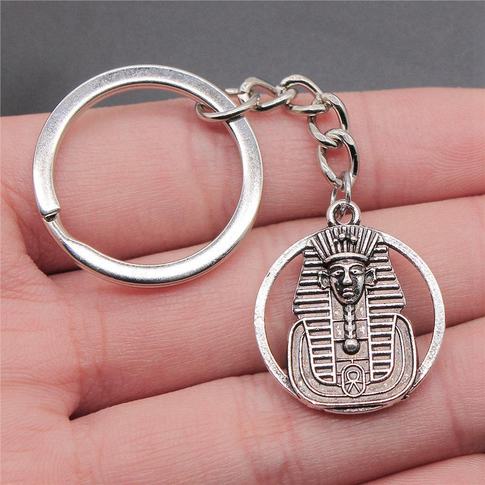 Pharaoh Chief Egyptian Amulet Keychain for Office Workers New Arrival Initial Graduation Gift Casual Accessory