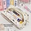 New Dachshund Pen Bag Large Capacity Multilayer Pencil Case Multifunctional Stationery Storing Bag School Office