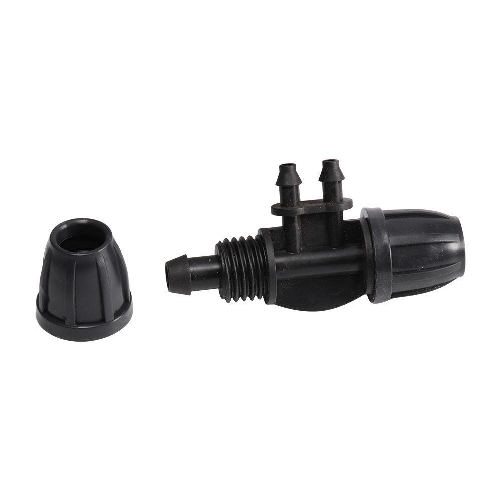 8/11 To 4/7 Tube Quick Connect Reducer Tee - Micro-Spray Gardening Accessory