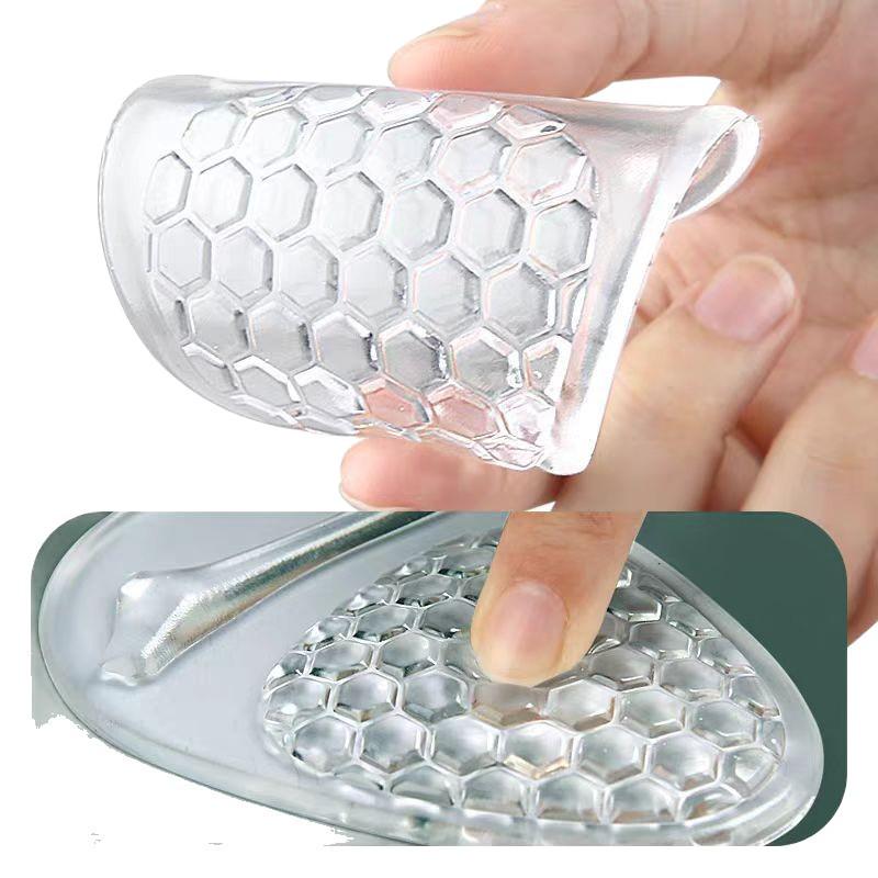 Damska Niewidoczna Silikonowa Wkładka na Śródstopie Przeciw Pęcherzom do Butów na Obcasie - Antypoślizgowa i Regulowana Rozmiarowo