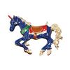 1/3Pcs Brooch Pin Vintage Enamel Horse Design Brooch Zinc Alloy Horse Ornament Christmas Costume Accessory