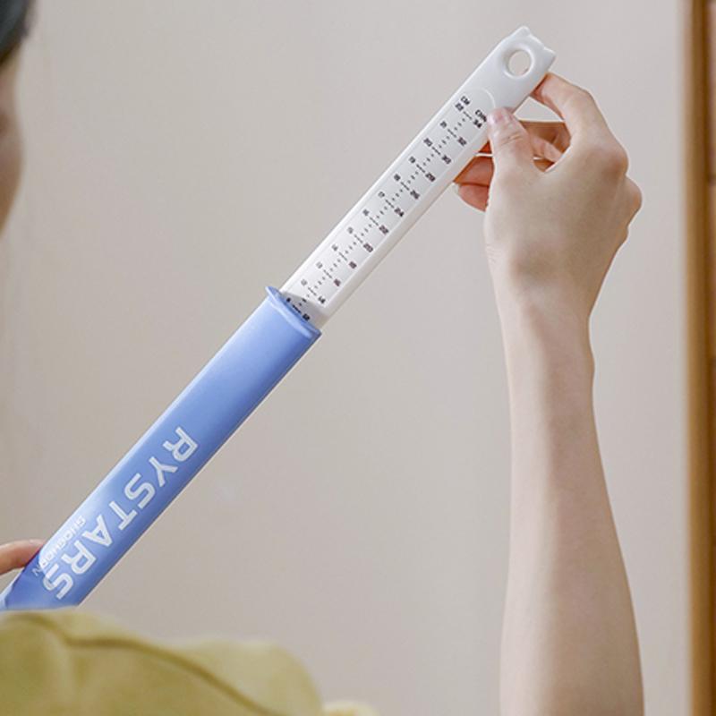 Extendable Shoe Horn with Scale, Bend-Free for Pregnant Women & Elderly, Multifunctional Home Hanging Shoe Helper