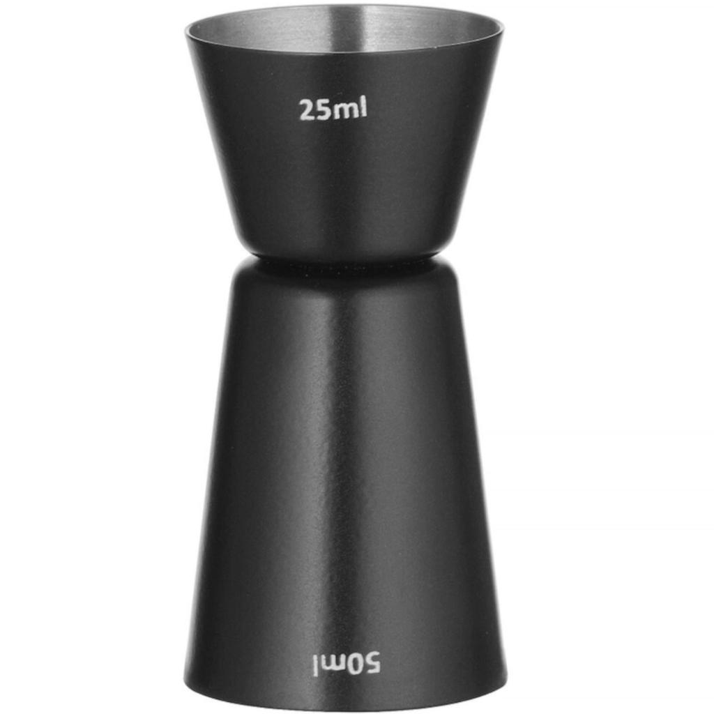Double-sided Bartender Measuring Cup for Cocktails 25 Ml 50 Ml - Black