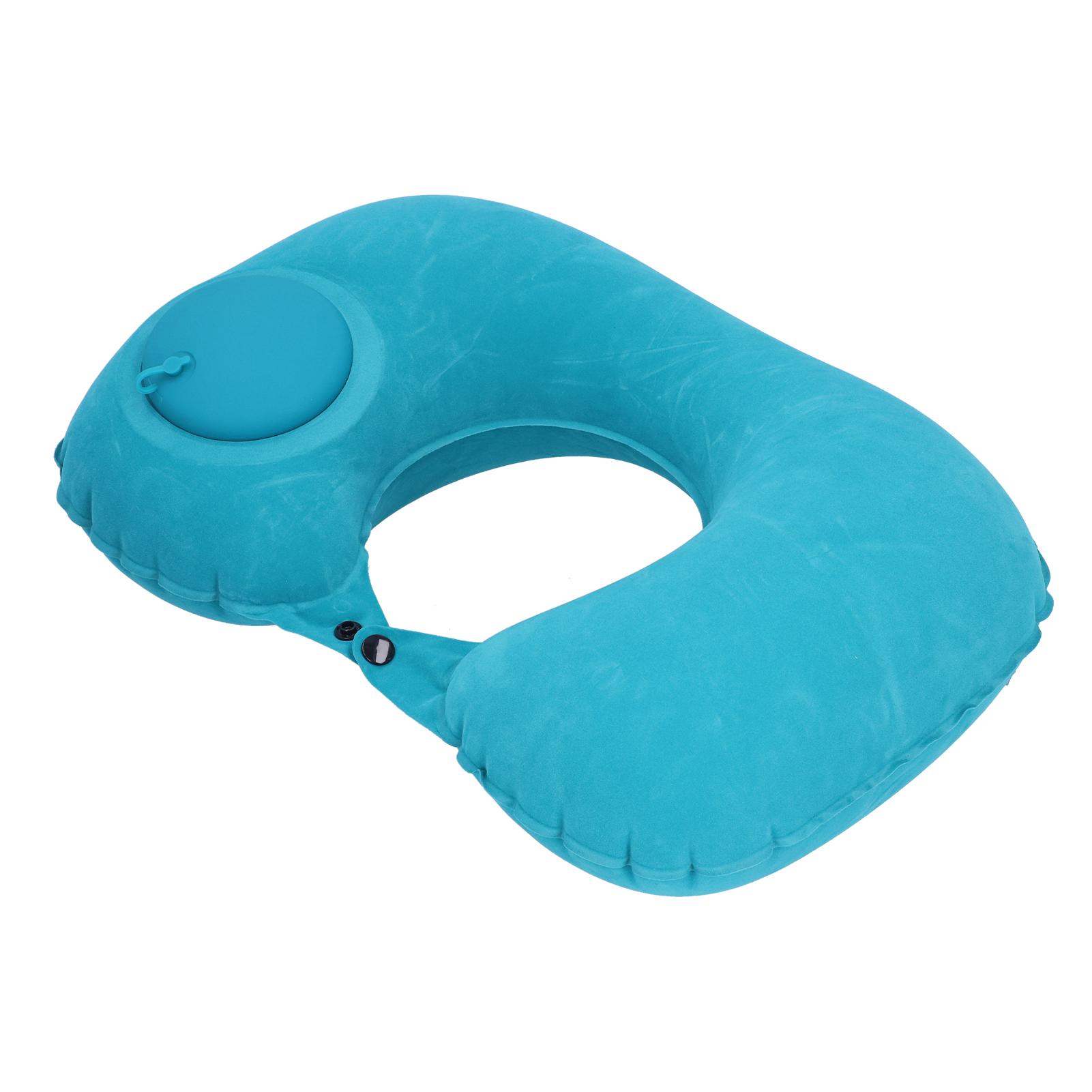 

Inflatable Air Pillow U Shaped Press Inflation Mint Green for Airplane Car Office Home