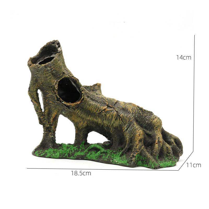 

Имитация пещеры для креветок, декоративный реквизит, домик на дереве, укрытие, ремесла, искусство, смола, пещера для разведения и укрытия для ландшафтного дизайна аквариума