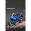 1/12 Yamaha YZF-R1M 60th Anniversary Rennmotorräder Legierung Motorradmodell Stoßdämpfer Sammlung Spielzeugauto Kindergeschenk