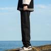 Men's Autumn/Winter Loose Fit Straight Leg Fleece-Lined Warm Jeans