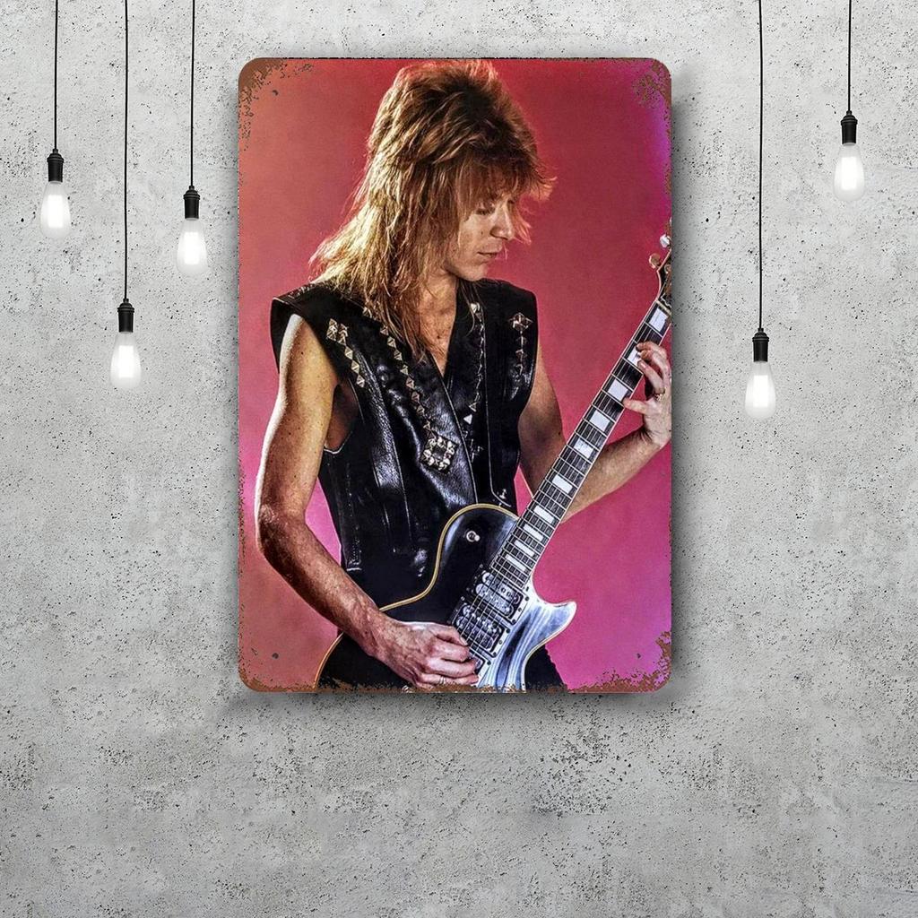 Randy Rhoads Retro Vintage Tin Sign Poster Decorative Plaque Metal Plate Wall Decor
