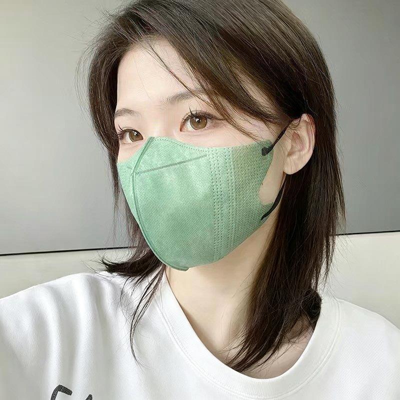 100Pcs 3D Protective Masks Efficient Protection Breathable  Protective Masks Fashionable Face Masks Disposable Masks