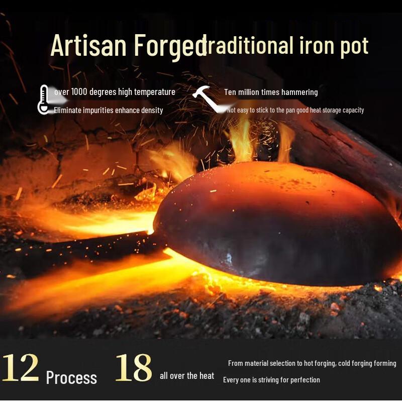 Wok Tradizionale in Ghisa Zhangcheng Xiaojiang