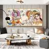 Radha Krishna  Buddha Canvas Art Prints  Modern Wall Decor for Living Room Unframed