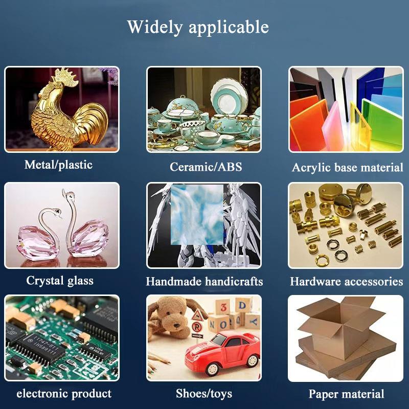 Forniture per Artigianato Fai-da-te Adesivo Istantaneo ad Alta Resistenza Forte Adesivo Incolore Colla per Uso Generale ad Asciugatura Rapida 20g/Flacone