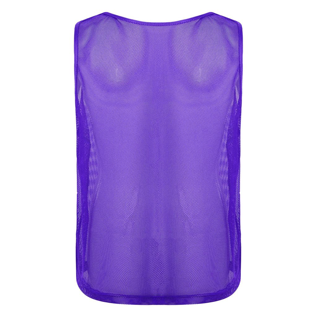 Gilet d'entraînement en maille ajourée pour homme Sport d'équipe Col rond Sans manches Débardeur Musculation Clubwear Tenue de plage