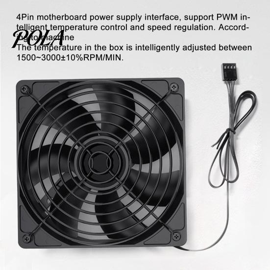 PC Case Fan Cooling Low Noise Quick Cool Down High Rotating Speed 3000RPM 4Pin Brushless Desktop Accessories Powerful