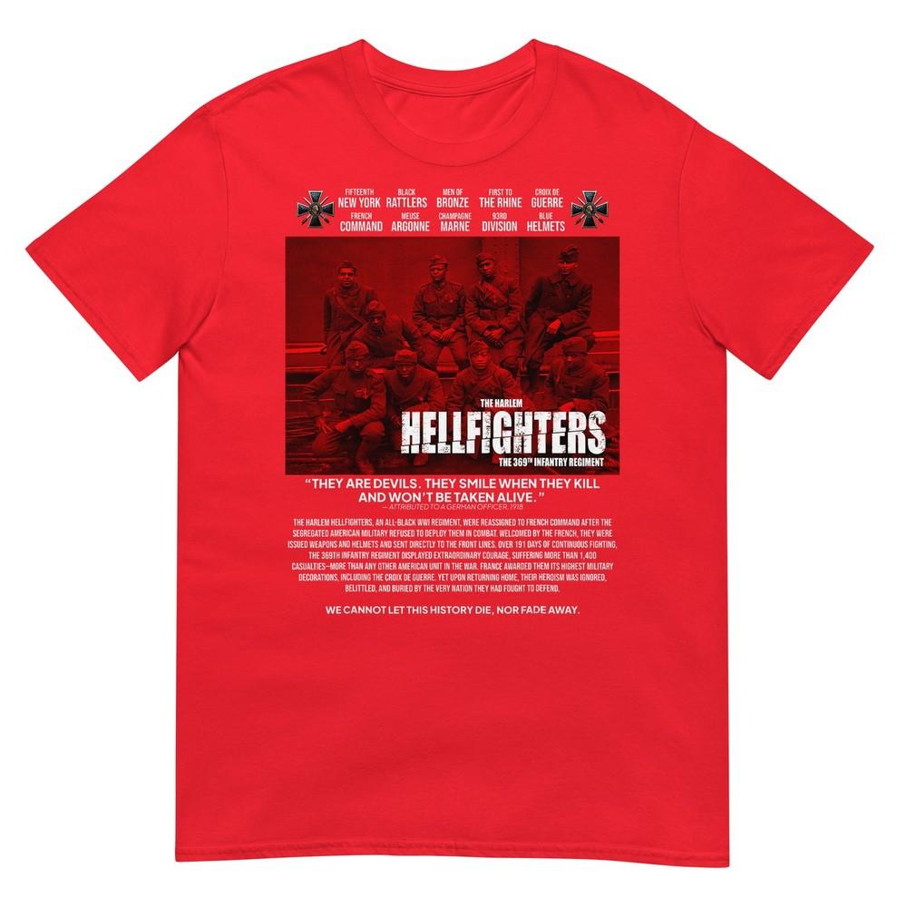 Harlem Hellfighters Wwi 369th Regiunisext Buffalo Soldiers Tshirt S