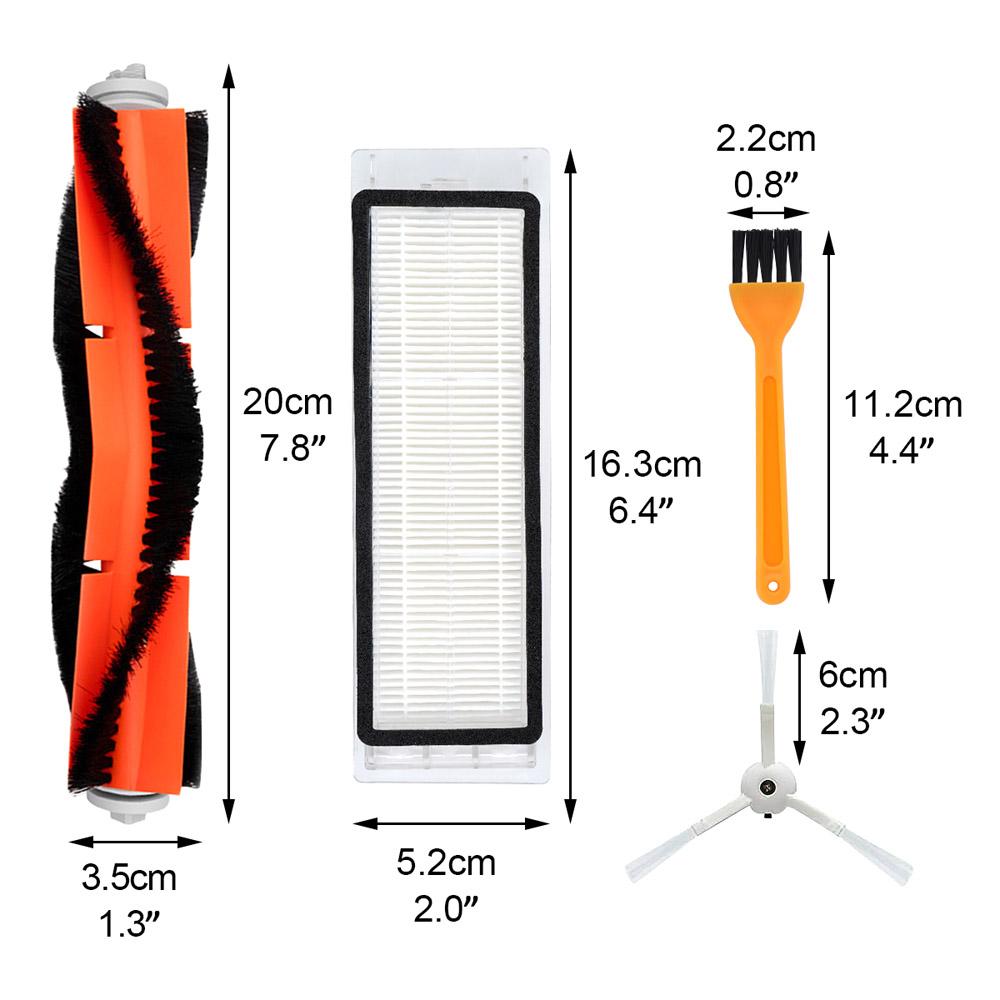 Main Brush + HEPA Filter + Side Brush for Xiaomi MI Robot Vacuum 2 Roborock S50 S51 Vacuum Cleaner Parts Accessories