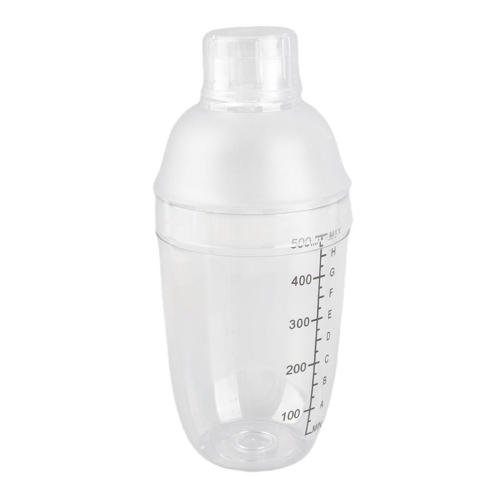 PC Cocktail Shaker with Scale Milk Teapot Juices Wine Plastic Cup for Home Bar Store