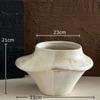 Creative Large Diameter Ceramic Vase Plant Pot Table Decoration Flowers Arrangement Artificial Flower Vases Room Aesthetic Decor