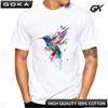 New Style Flowing Painted Men TShirt SprayPaint Hummingbird Printed T Shirts Unisex Clothes Short Sleeve Tshirts Harajuku Tee