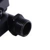 1/2 Inch Inlet Garden Faucet Black Paint Bibcock Rust-Proof Double Outlet Faucet  Outdoor Garden