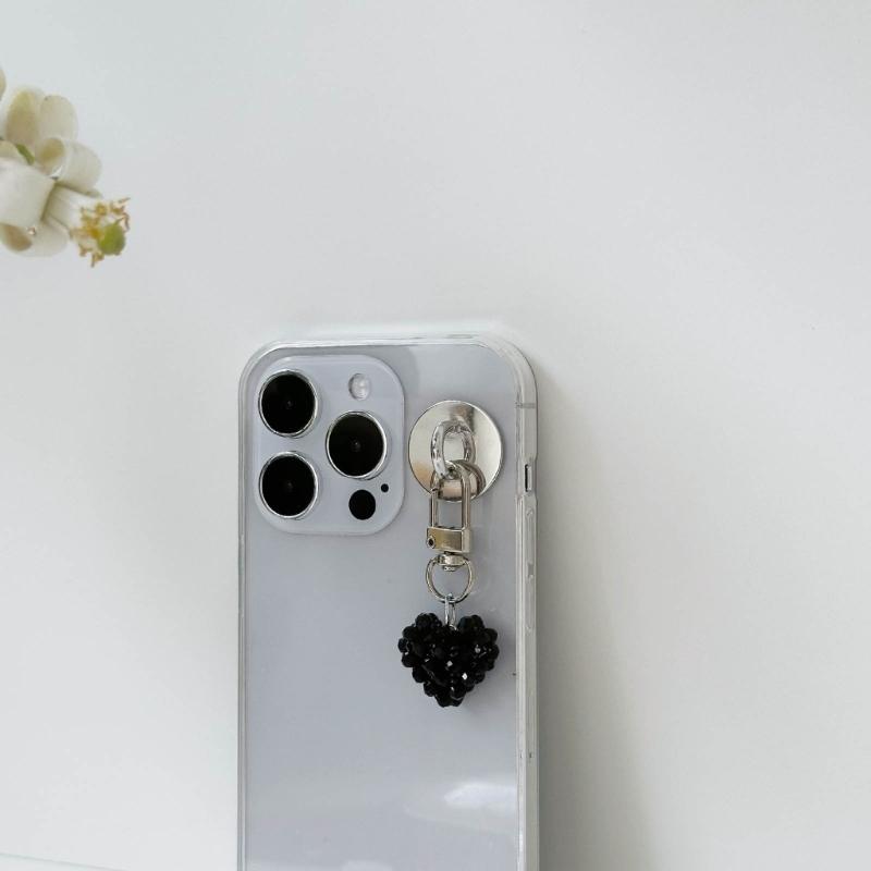 Fashionable Pendant for Furniture Stylish Crystal Heart Keychain Heart shaped Pendant for Home and Car Decorations