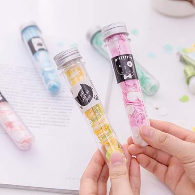 PARTEET Blumen-Design Röhrenform Flasche Seifenpapier Rein Weiches Bad Für Reisen (Packung mit 2)(VERSCHIEDENE)