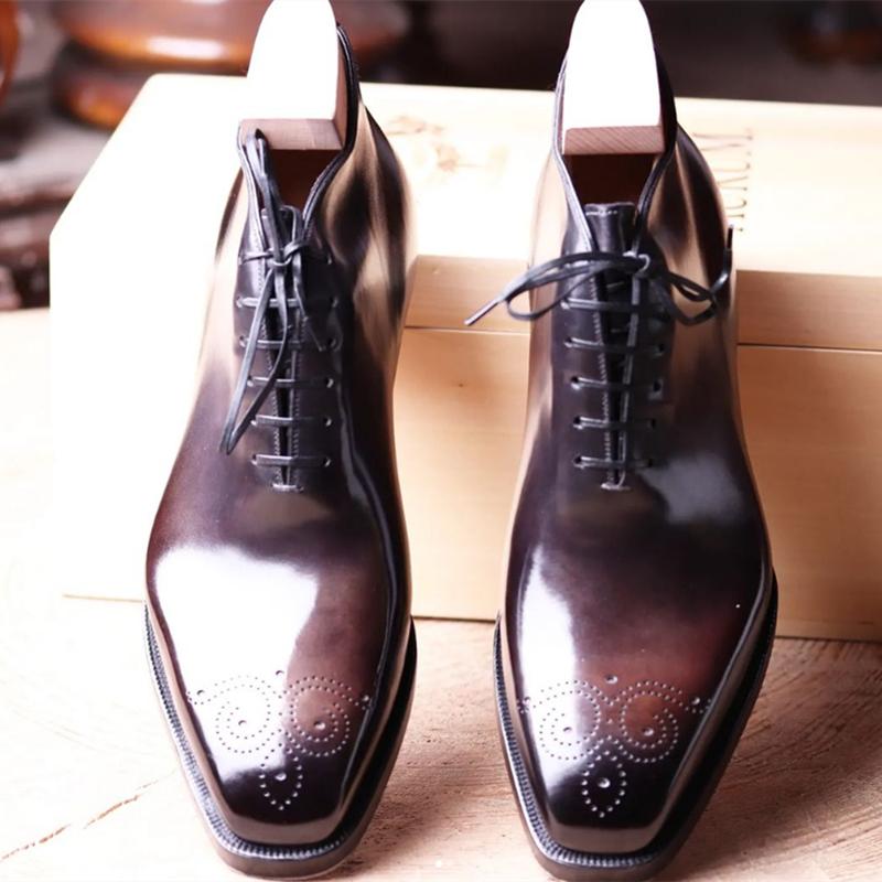Men All Season Boots Lace Up Ankle Fashion Comfortable Wear For Daily Use Durable Material With Good Quality