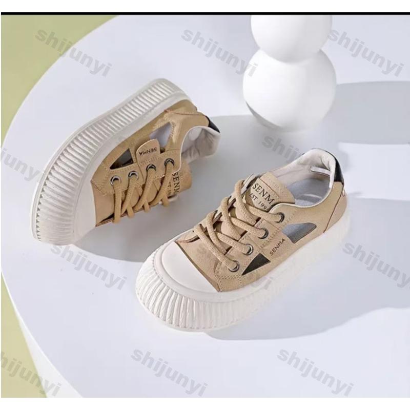 Women's Shoes 2025 Spring Autumn New Fashion Concise Casual Shoes Comfortable Breathable Platforms Sneakers Non Slip Flats