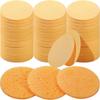 300 Count Compressed Facial Sponges Natural Exfoliating Pads for Estheticians 100% Biodegradable Orange Color