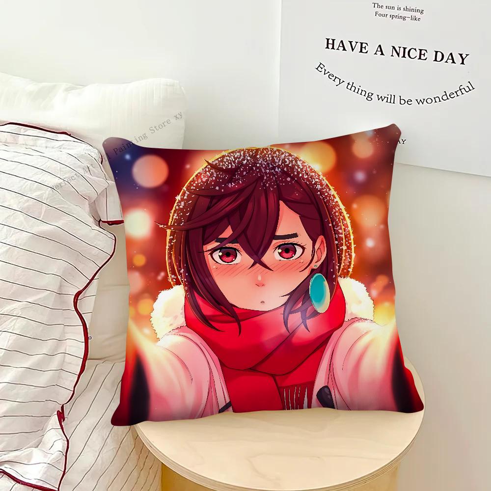 Anime Dandadan Pillow Case Square Pillow Bedroom Sofa Leisure Comfort Cushion Car Living Room Home Decoration