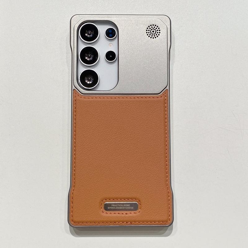 Leather Aromatherapy Borderless Magnetic Case For Samsung Galaxy S24 S23 S22 S25 Ultra Plus For Magesafe Wireless Charge Cover