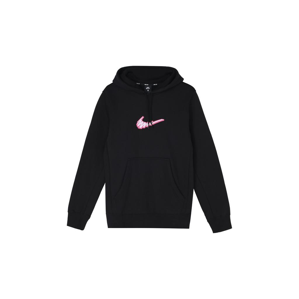 Nike Embroidered Graffiti Logo Hoodie Men Hoodie Black BV8733-010