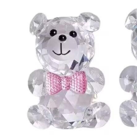 

Crystal Bear Crafts, Cute Ornaments, Home Decorations One Size