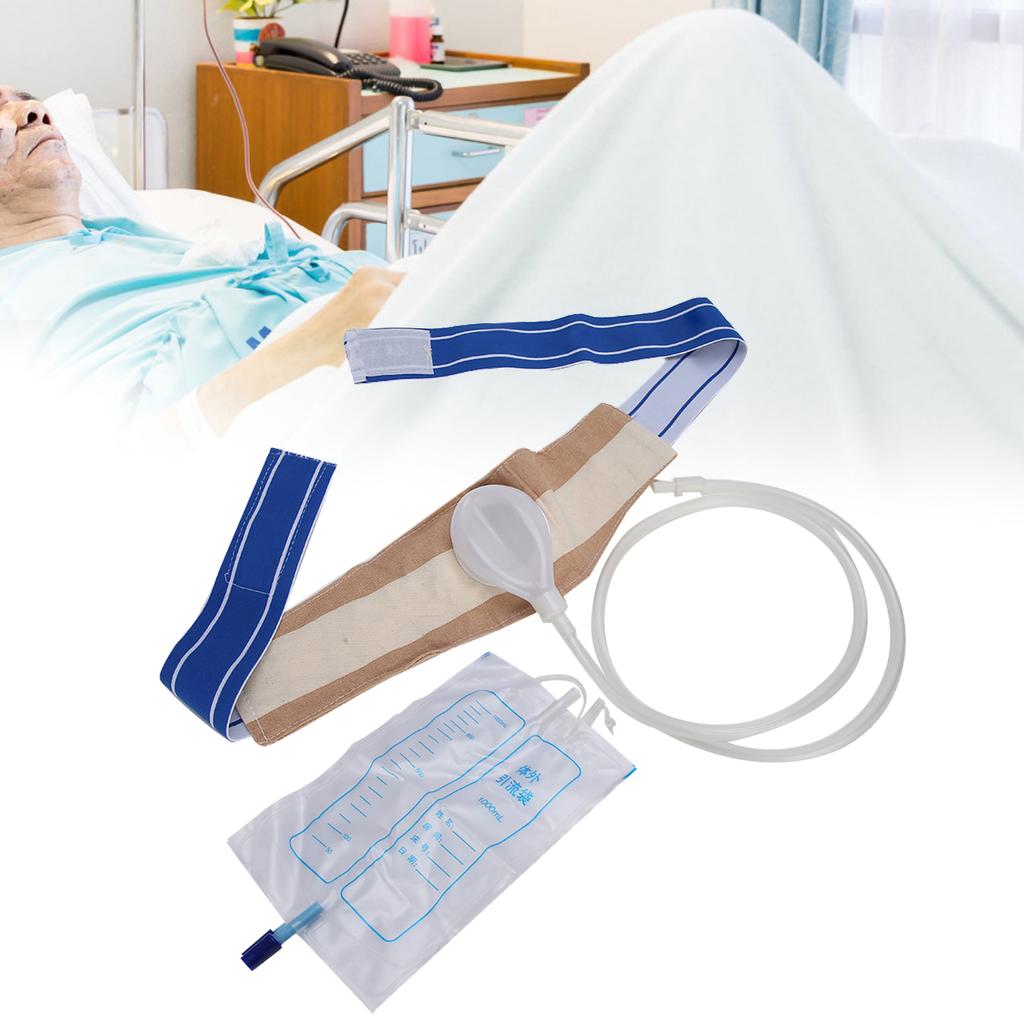 Male Urine Bag Day Night Dual Use Wearable Men Urine Bag for Bedridden Patients