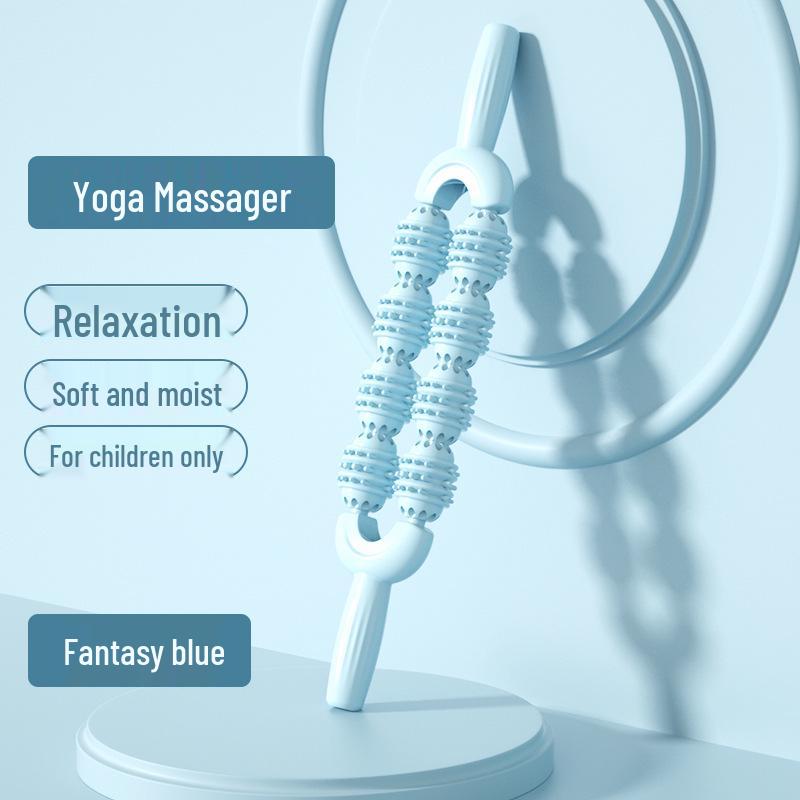 8-Wheel Wolf Tooth Muscle Relaxation Massage Stick for Muscle and Fascia Therapy