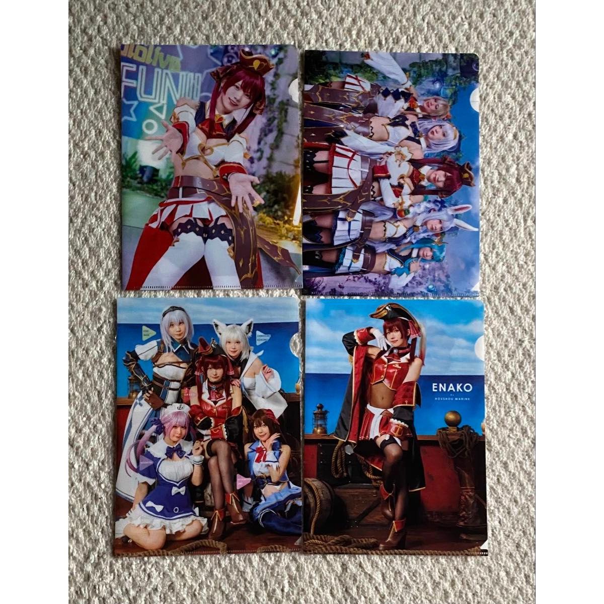 Used Hololive Weekly Young Jump Seven Net purchase bonus B5 clear file Hosho Marine Enako 4 types