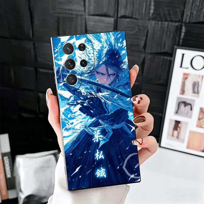 Bleach Kuchiki Rukia Soft Phone Case for Samsung Galaxy S26 S25 Edge S24 Ultra S23 Plus S22 S21 FE S20 Black Cover Back Shell